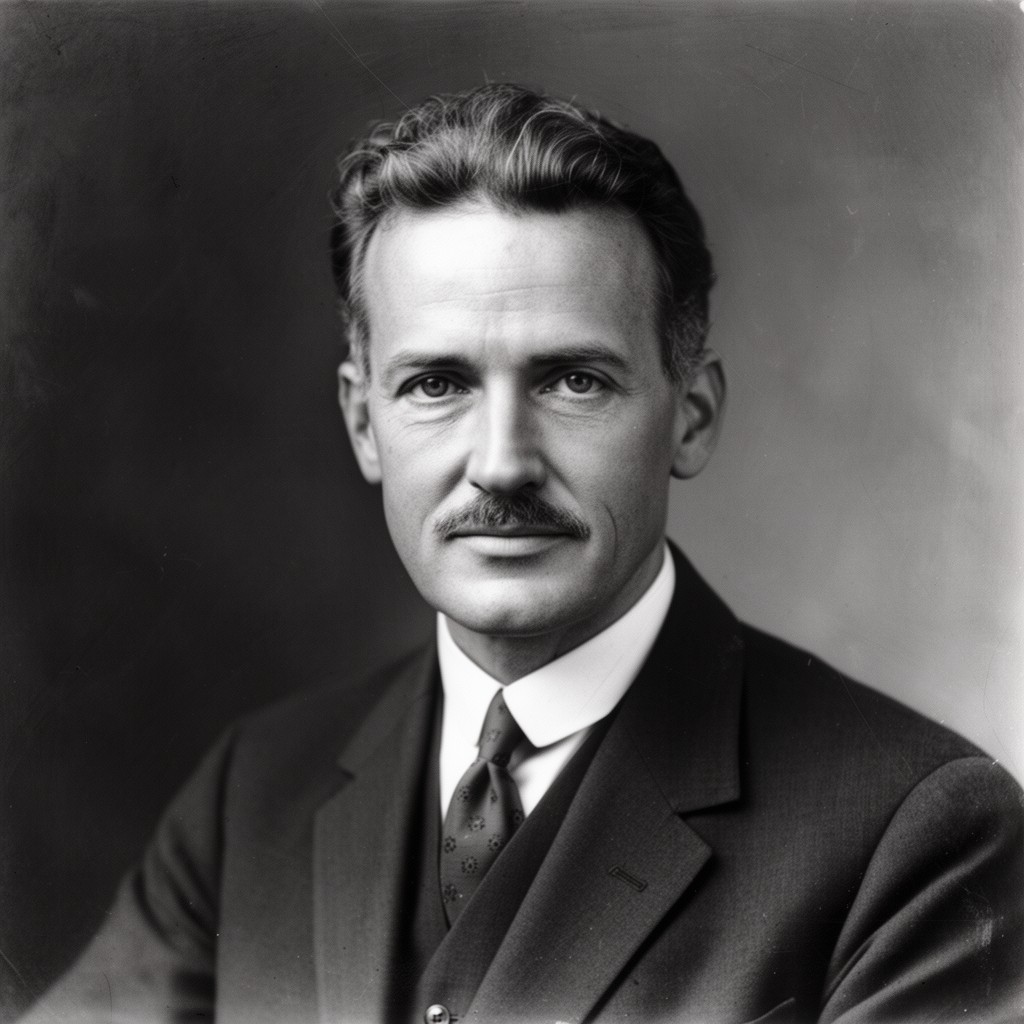 AI-generated illustration of Ernest Merritt