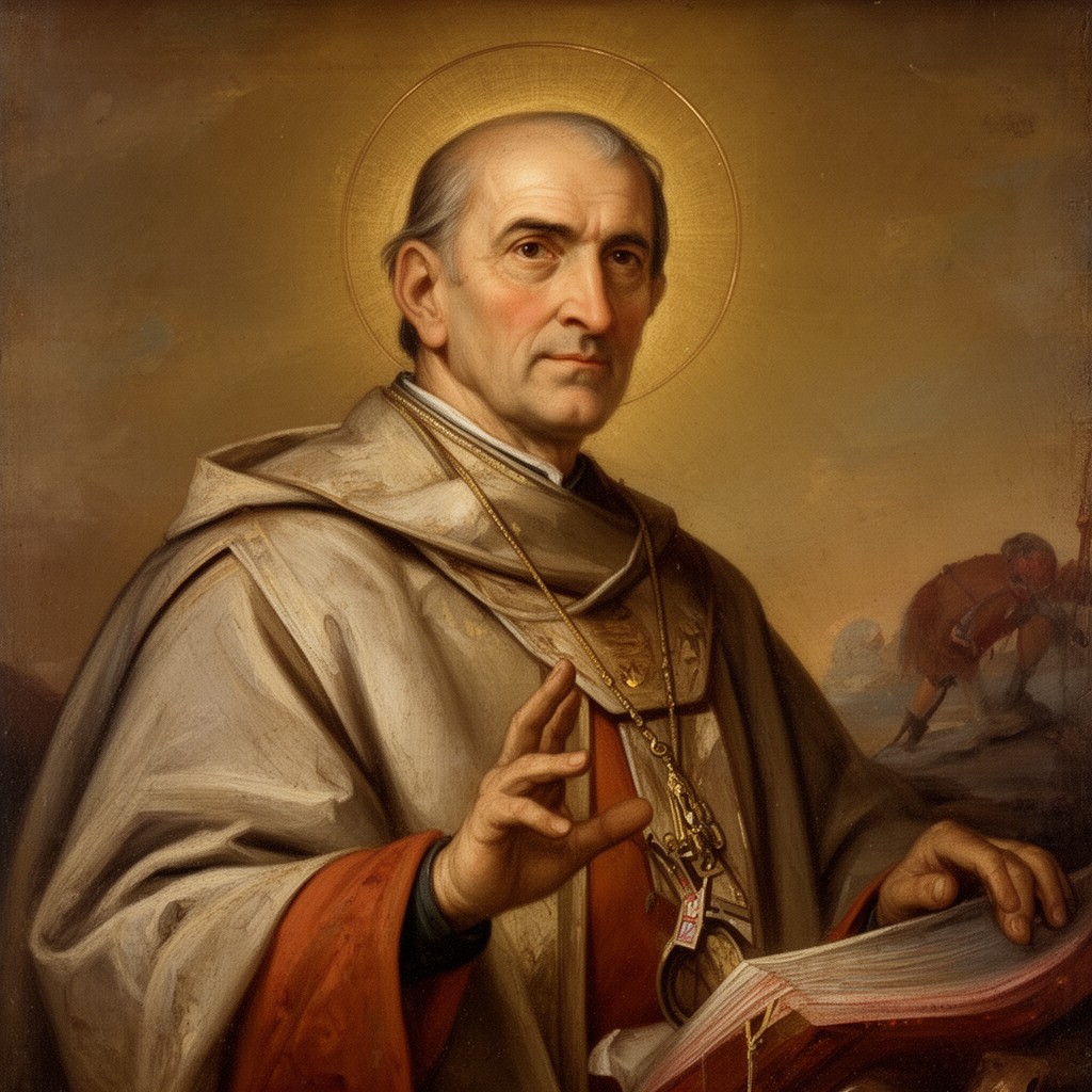 AI-generated illustration of Saint Turibius of Mogrovejo