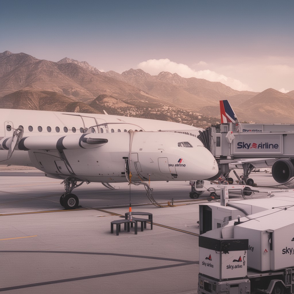 AI-generated illustration of Sky Airline Perú