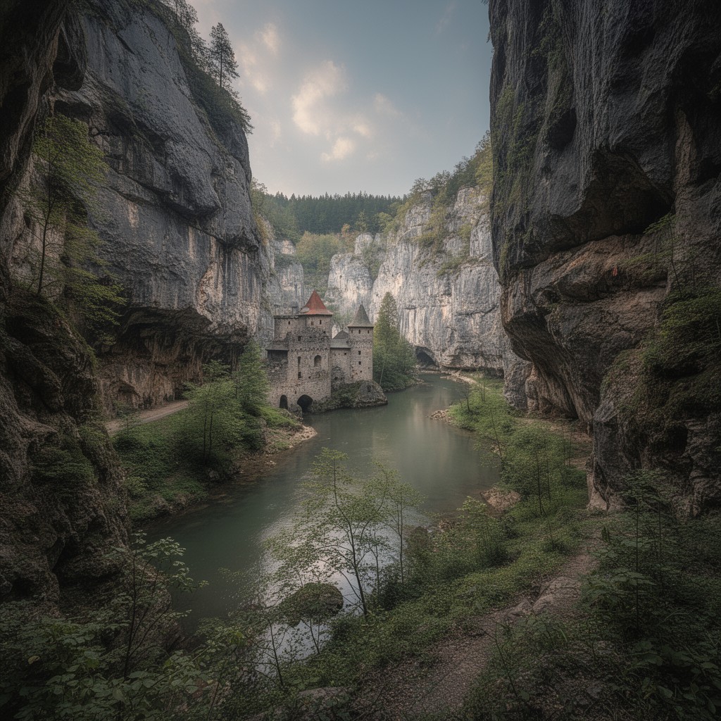 AI-generated illustration of Prądnik Valley