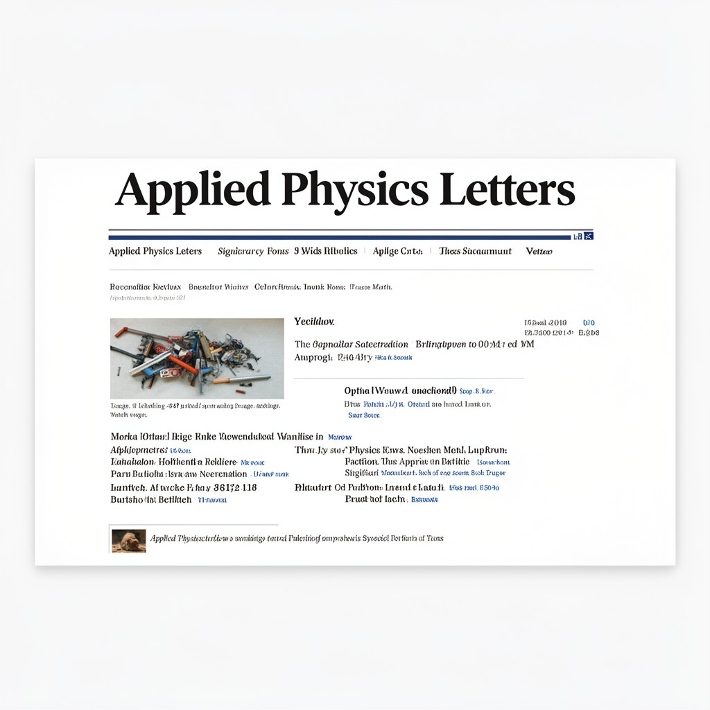 AI-generated illustration of Applied Physics Letters