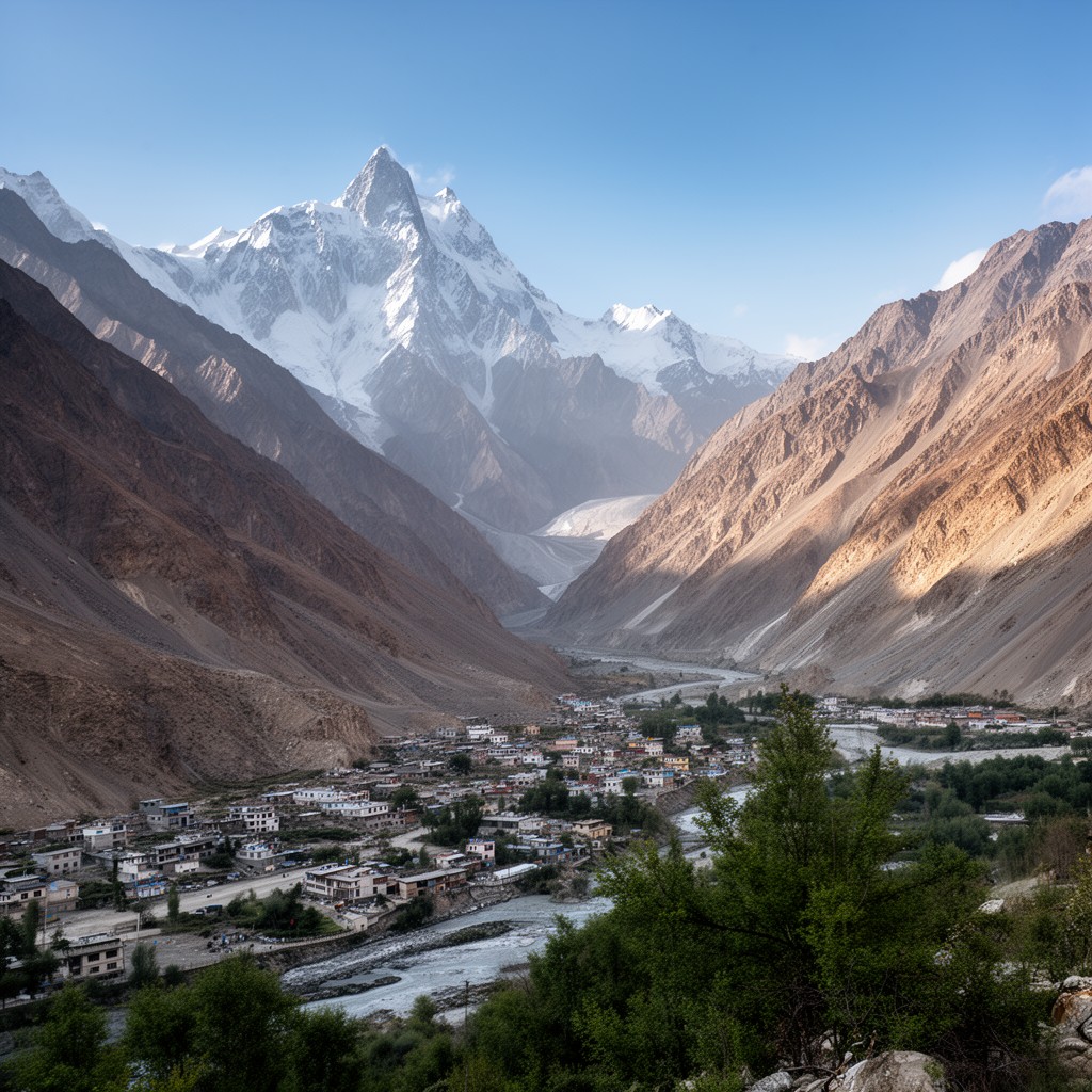 AI-generated illustration of Skardu