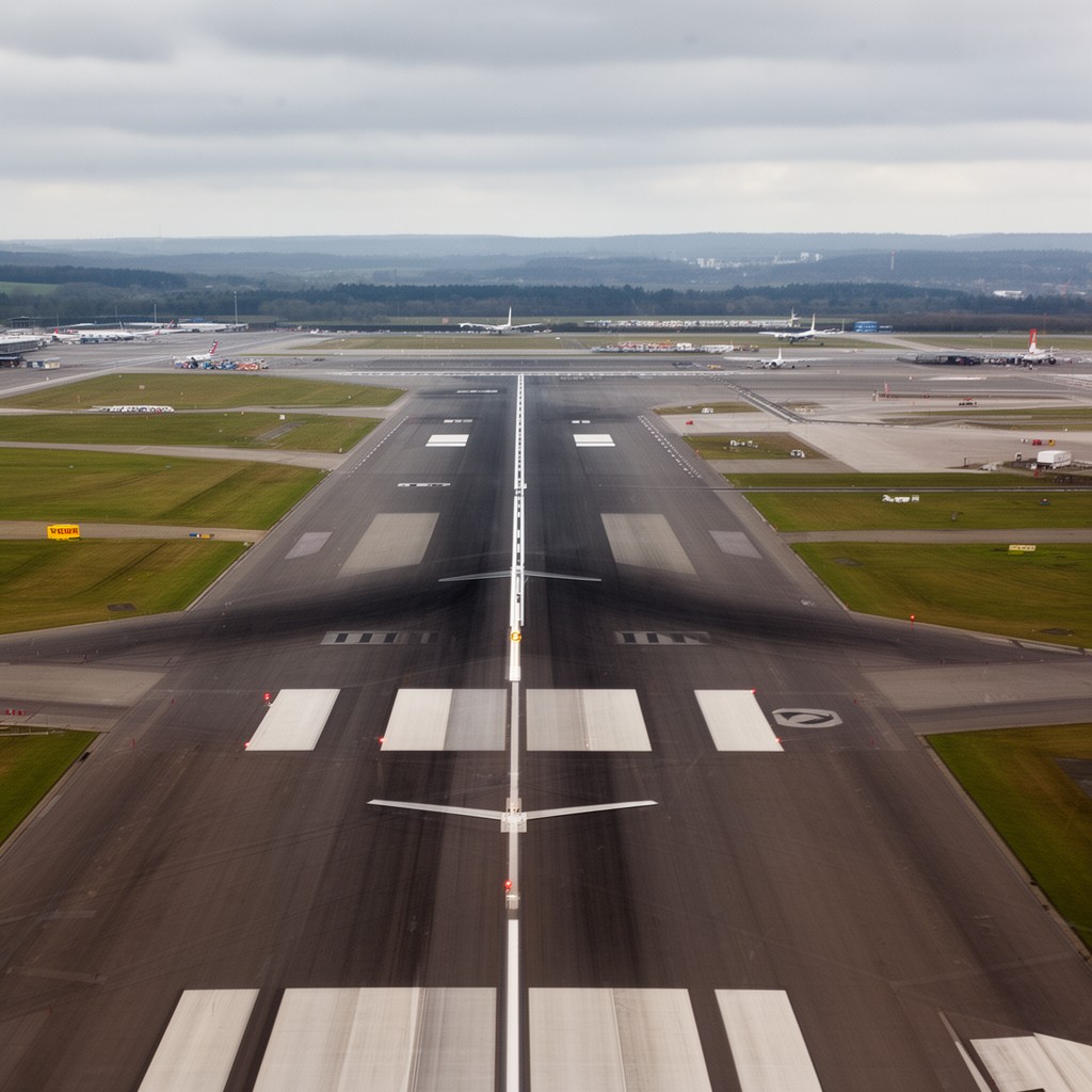 AI-generated illustration of Runway 08R/26L