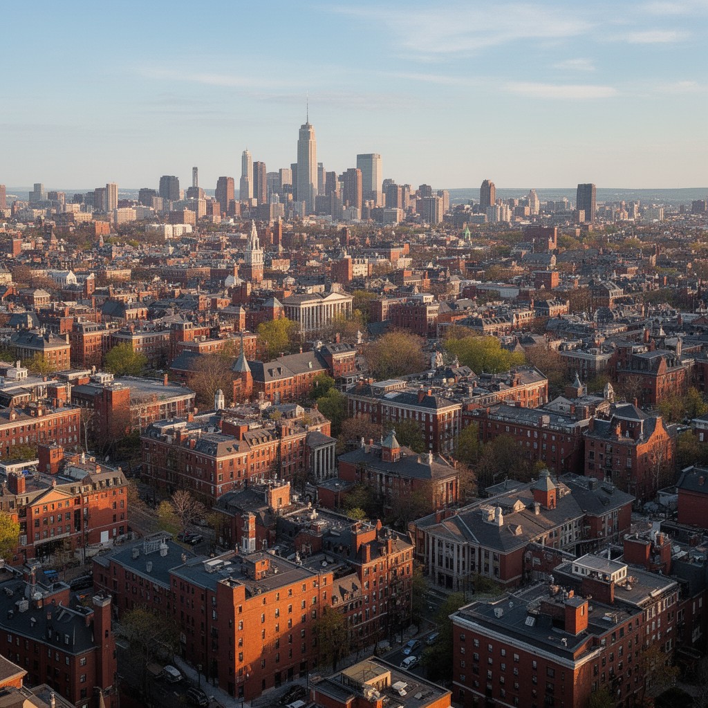 AI-generated illustration of Boston, Massachusetts
