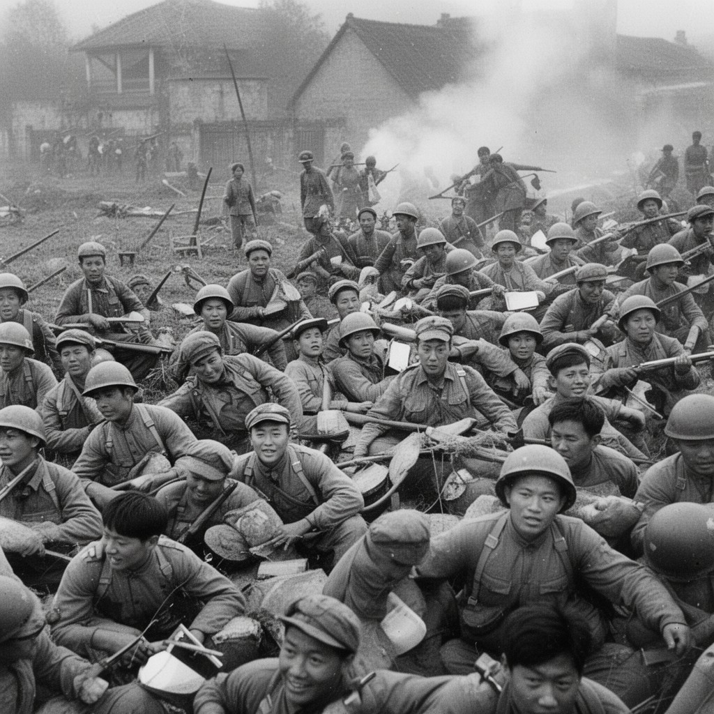 AI-generated illustration of East China Field Army