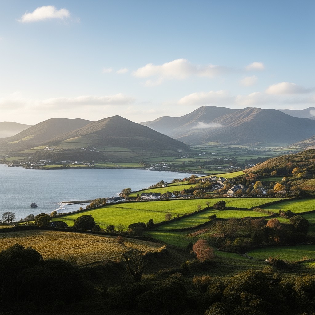 AI-generated illustration of County Down