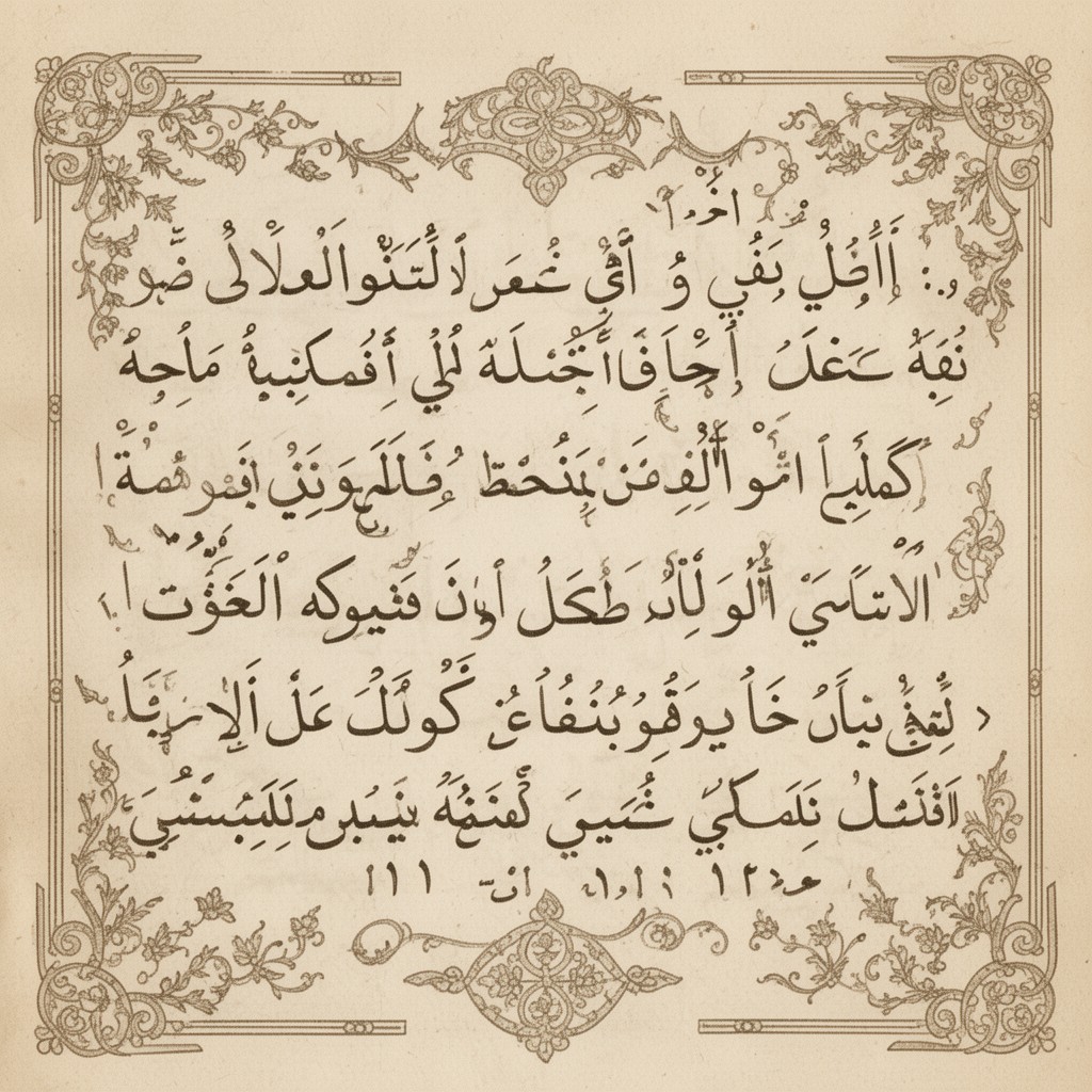 AI-generated illustration of Classical Arabic