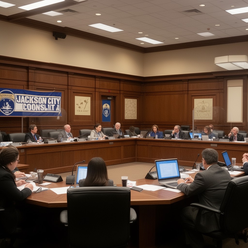 AI-generated illustration of Jackson City Council