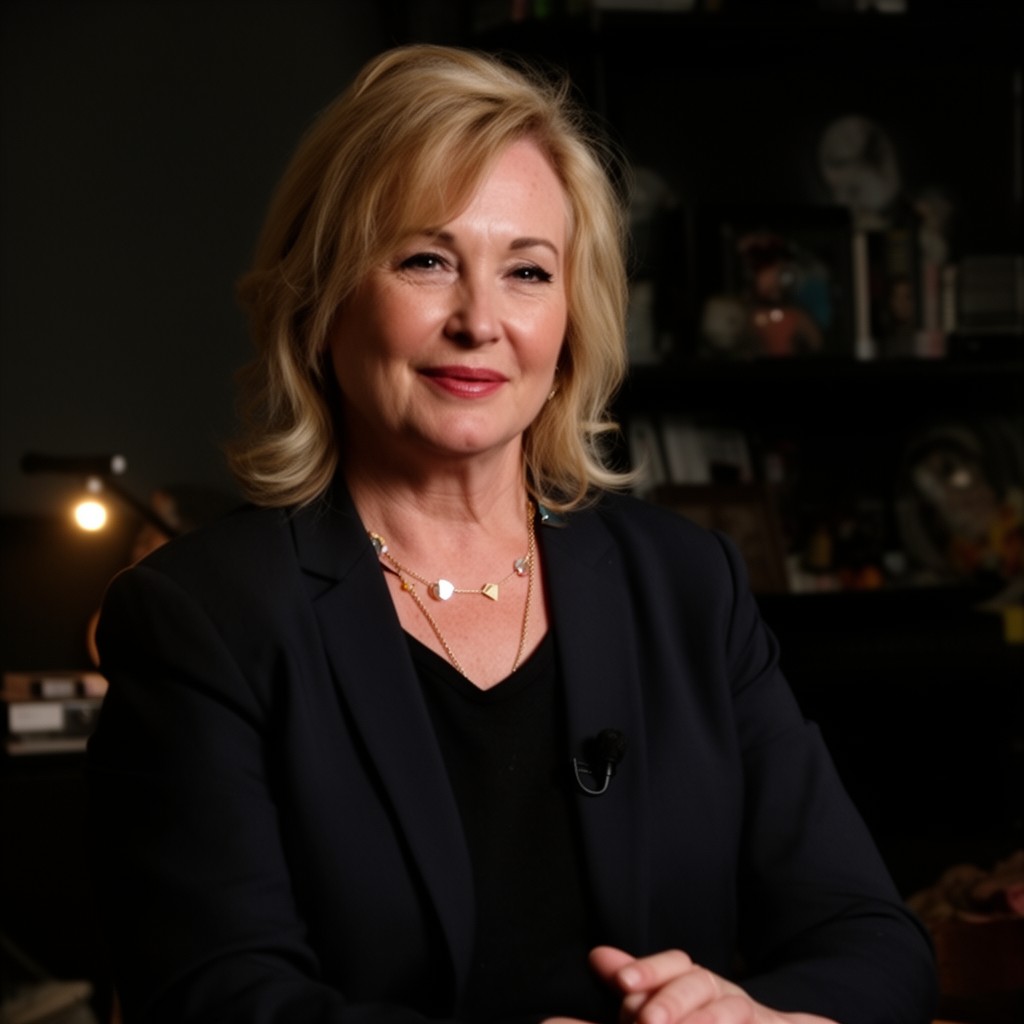 AI-generated illustration of Kathleen Kennedy