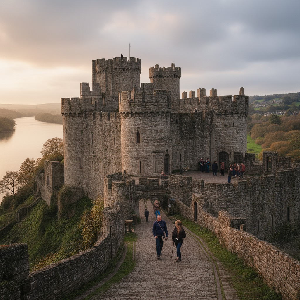 AI-generated illustration of Chepstow Castle