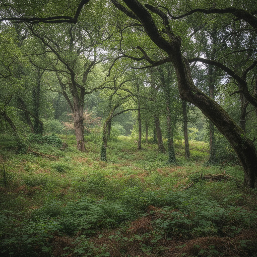 AI-generated illustration of Wye Valley Woodlands Special Area of Conservation