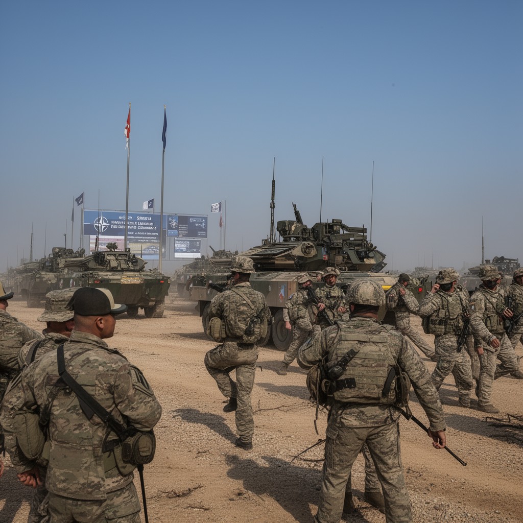 AI-generated illustration of NATO Land Command