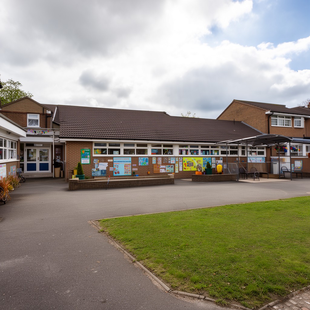 AI-generated illustration of Hayes Primary School