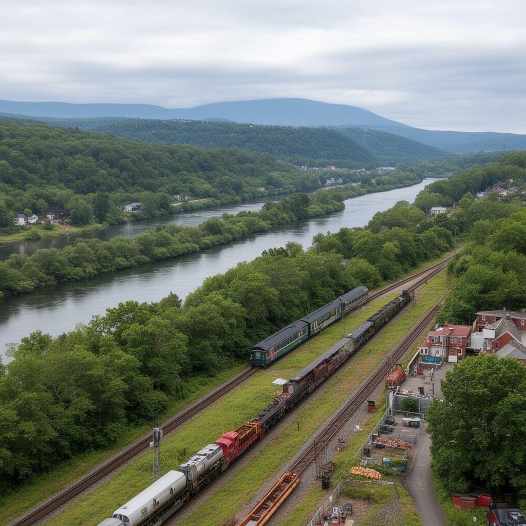 AI-generated illustration of Connecticut River Line