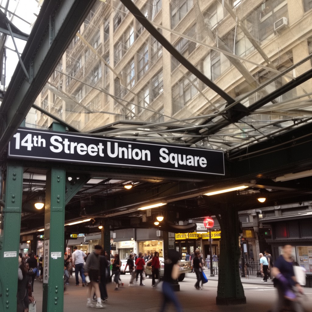 AI-generated illustration of 14th Street–Union Square