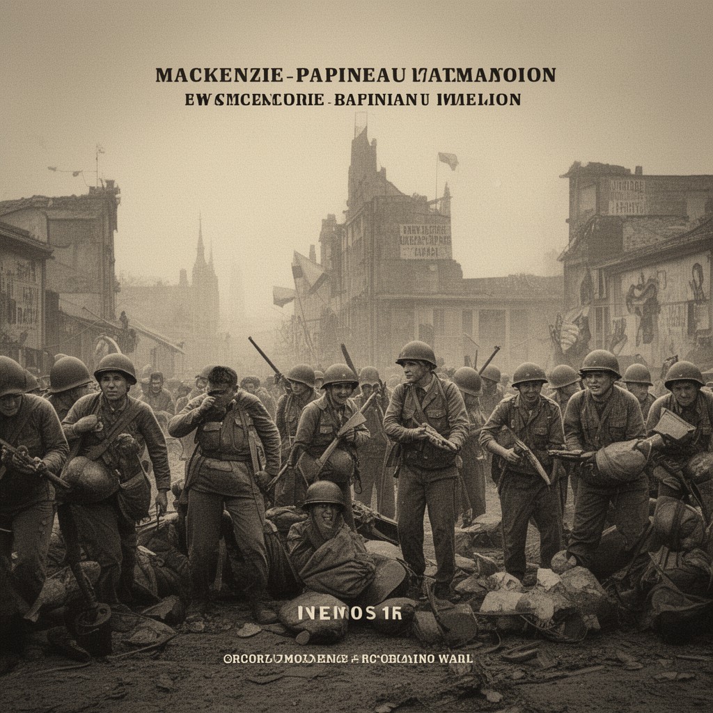 AI-generated illustration of Mackenzie–Papineau Battalion