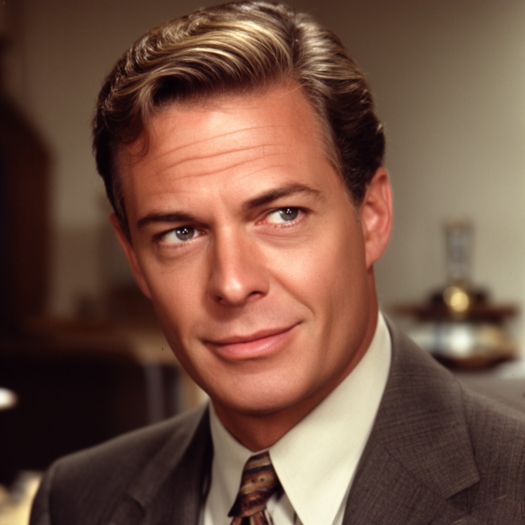 AI-generated illustration of Robert Young