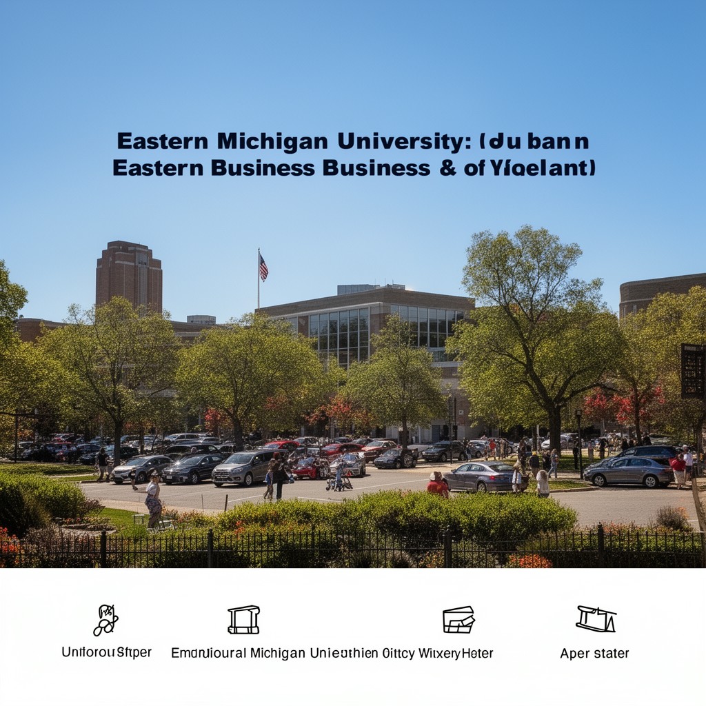 AI-generated illustration of Eastern Michigan University
