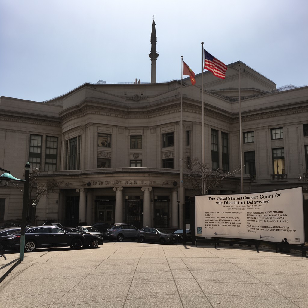AI-generated illustration of United States District Court for the District of Delaware