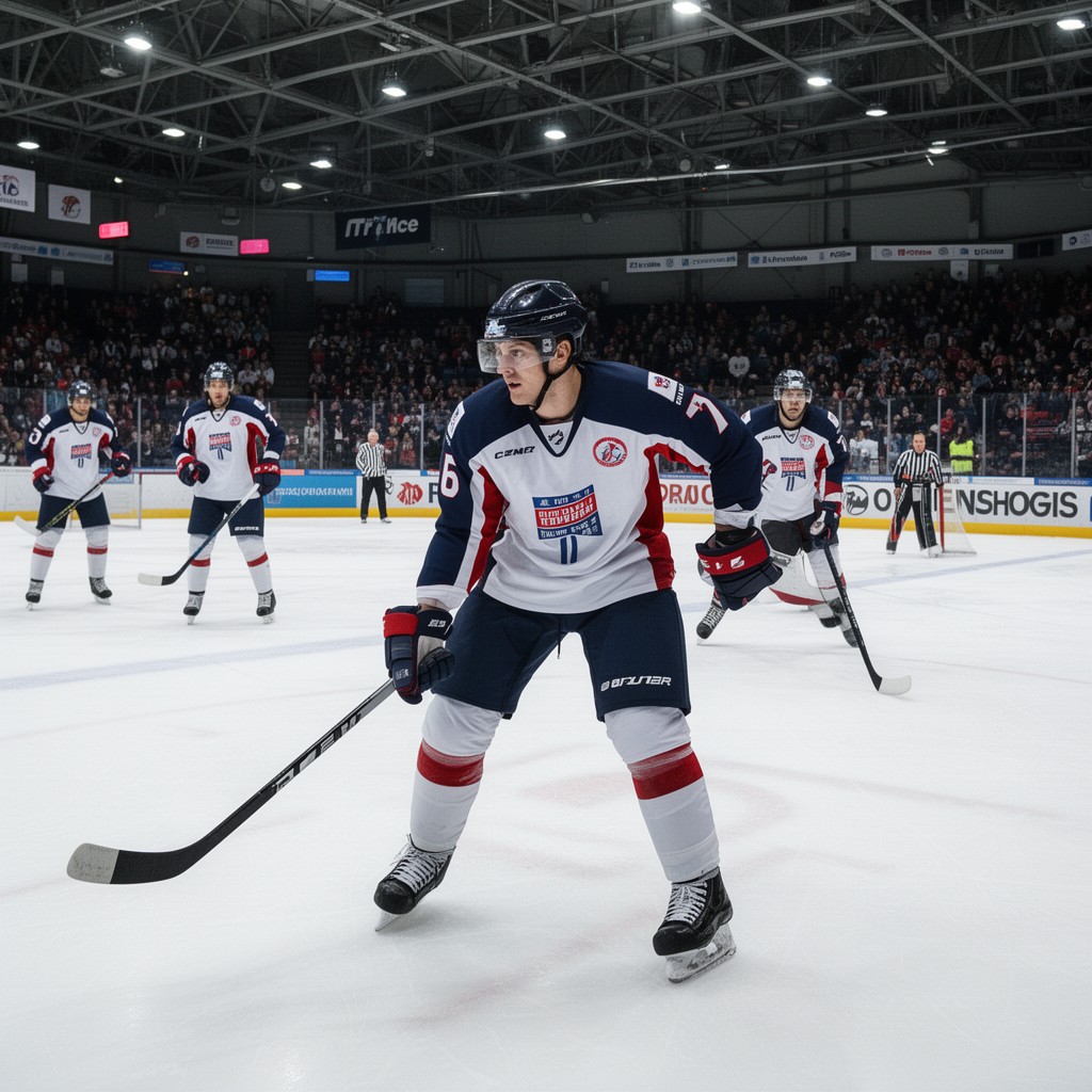 AI-generated illustration of France men's national ice hockey team