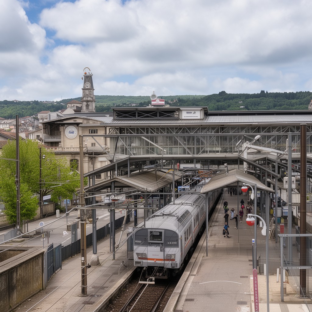 AI-generated illustration of Gare de Tulle