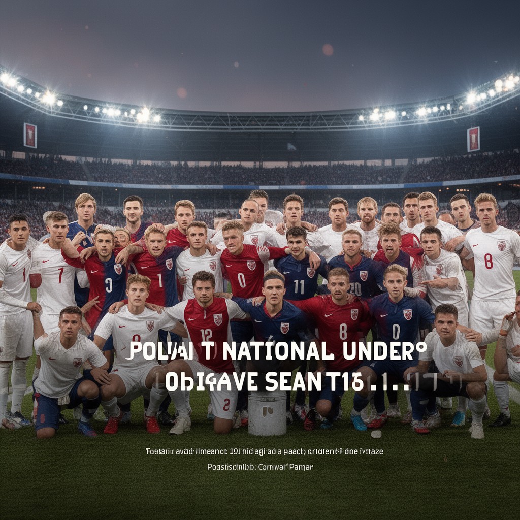 AI-generated illustration of Poland national under-19 football team
