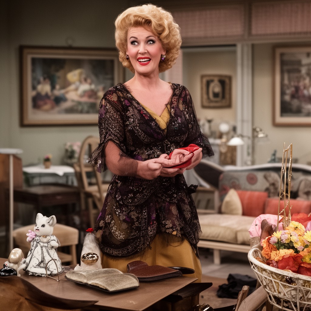 AI-generated illustration of Lucille Ball