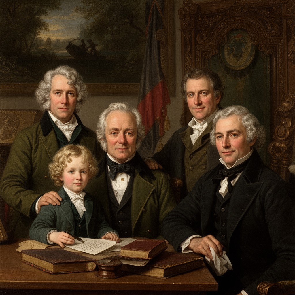 AI-generated illustration of Humboldt family
