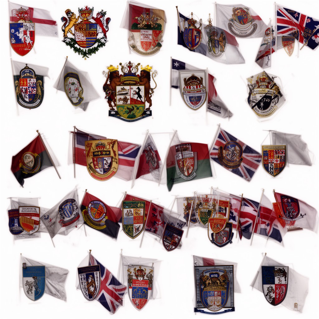 AI-generated illustration of UK heraldic and flag authorities
