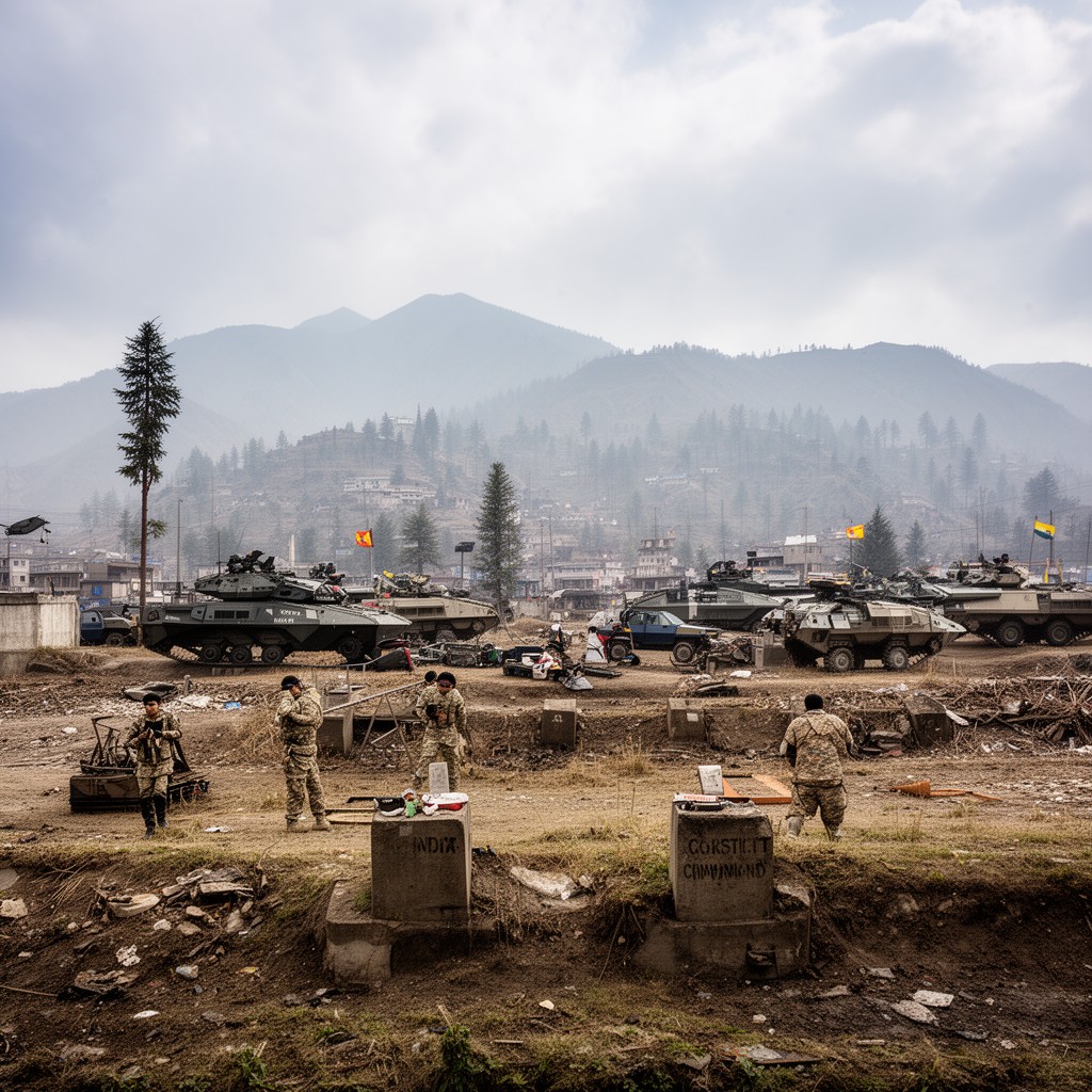 AI-generated illustration of Northern Command (India)