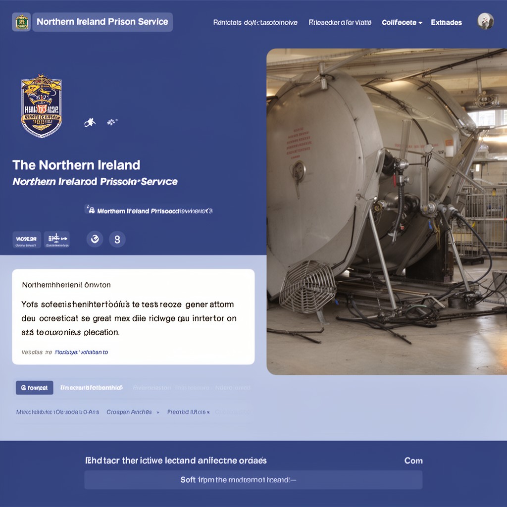 AI-generated illustration of Northern Ireland Prison Service