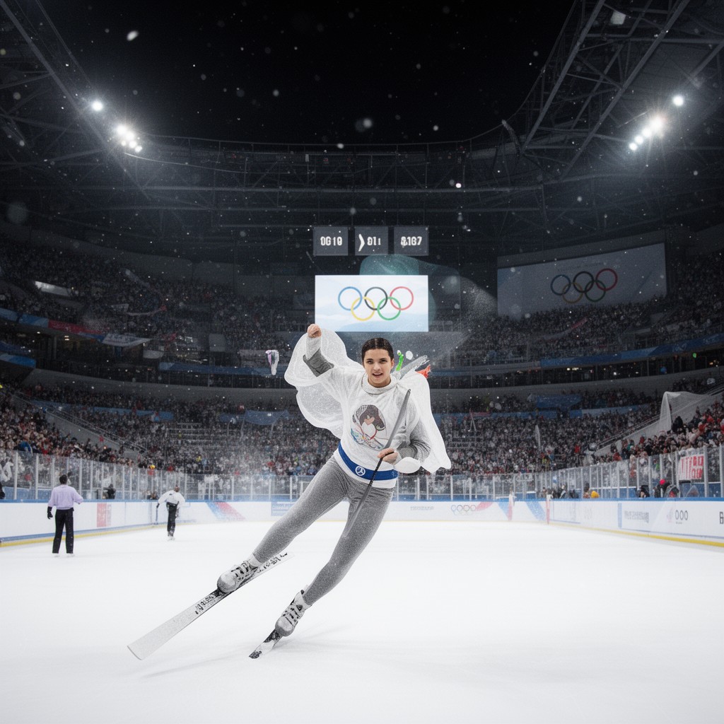 AI-generated illustration of Winter Olympics