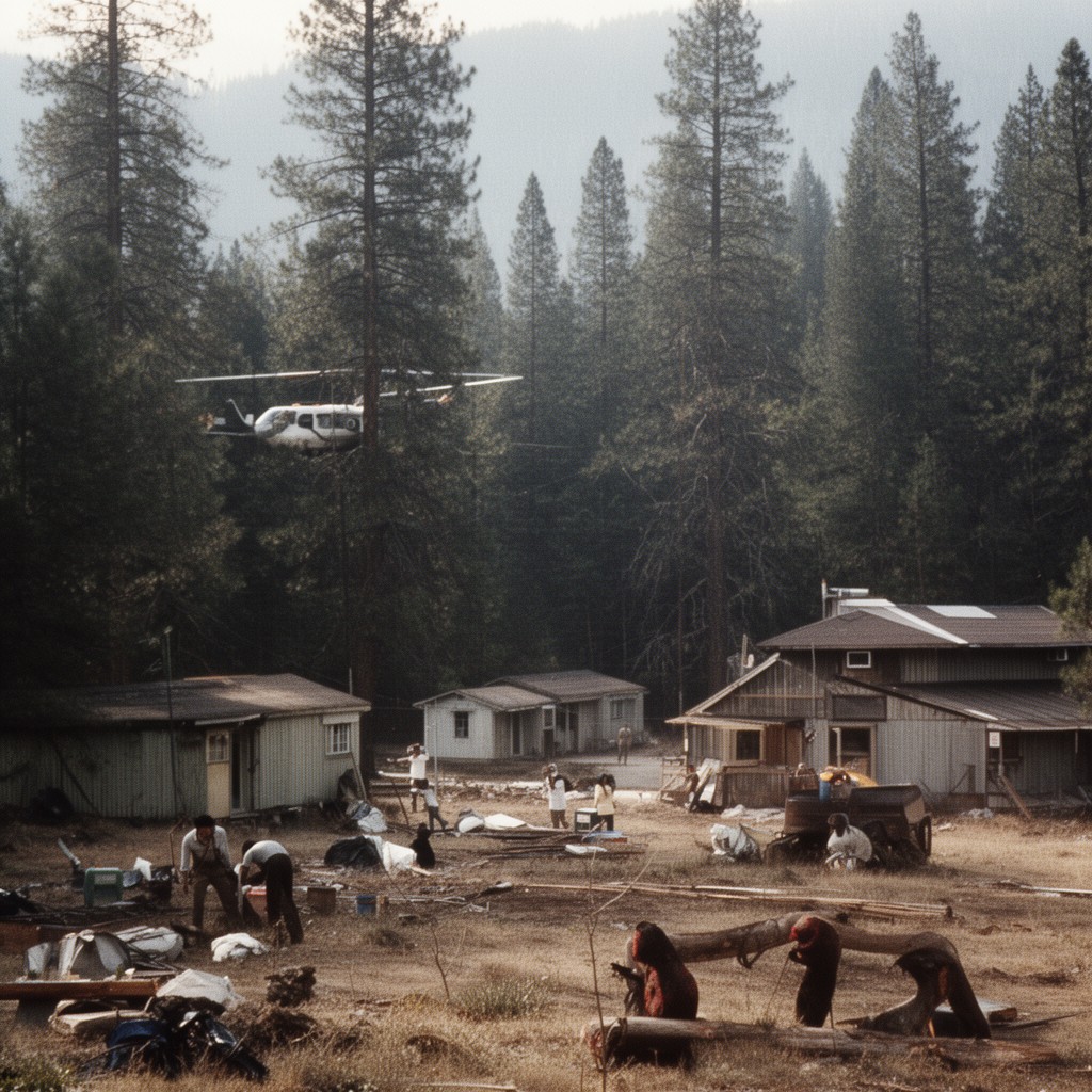 AI-generated illustration of Ruby Ridge standoff