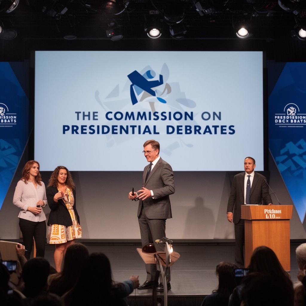 AI-generated illustration of Commission on Presidential Debates