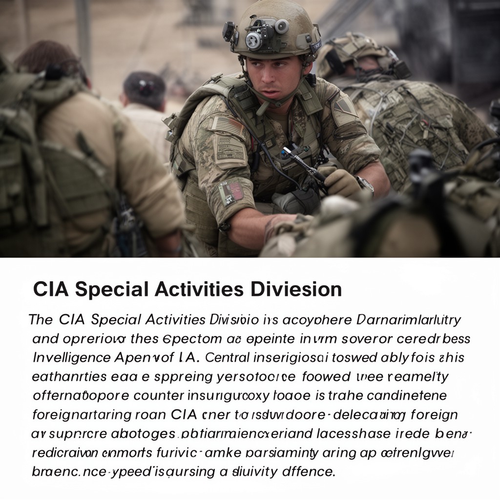 AI-generated illustration of CIA Special Activities Division
