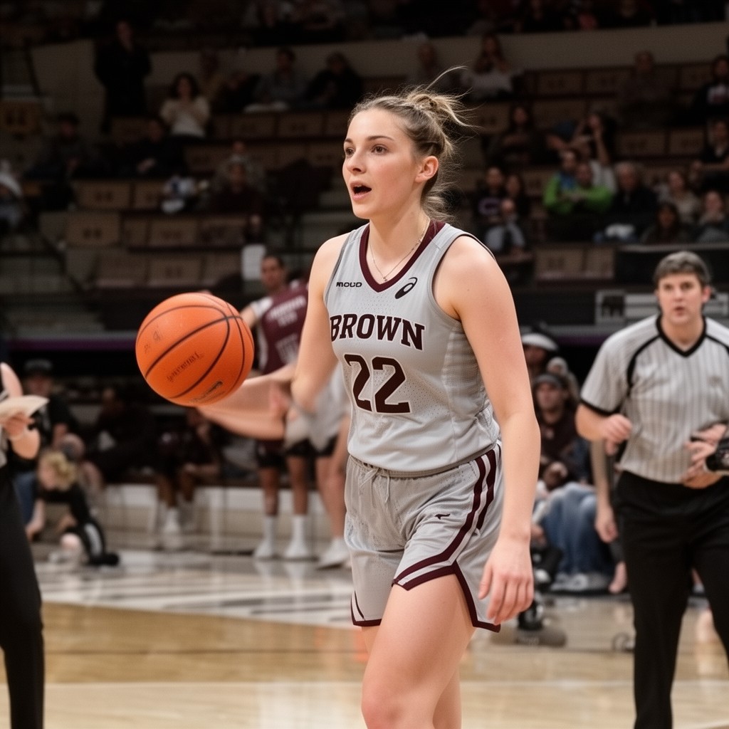 AI-generated illustration of Brown Bears women’s basketball