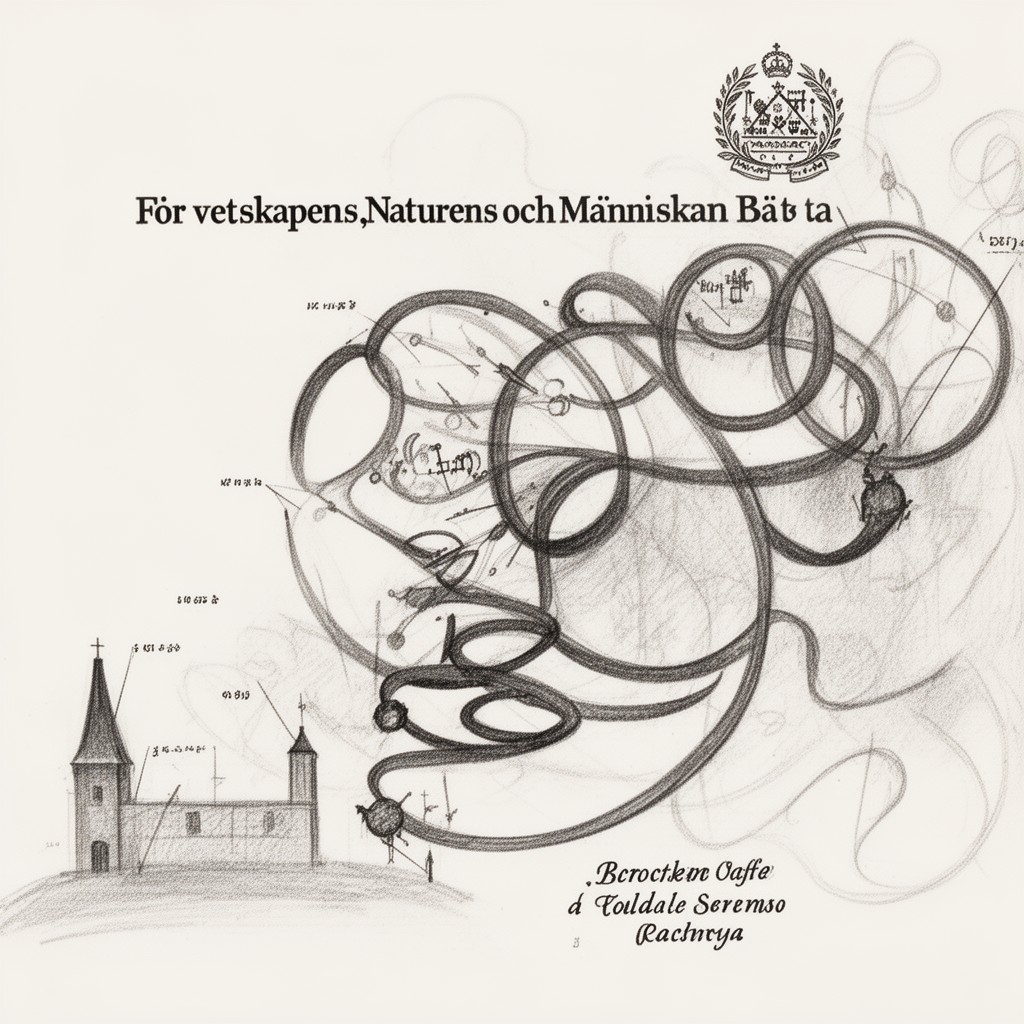AI-generated illustration of För vetenskapens, naturens och människans bästa