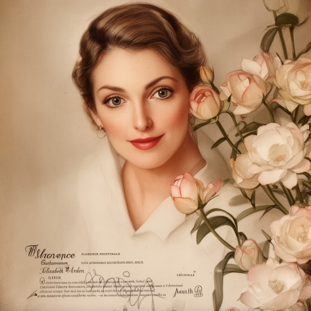 AI-generated illustration of Florence Nightingale Graham