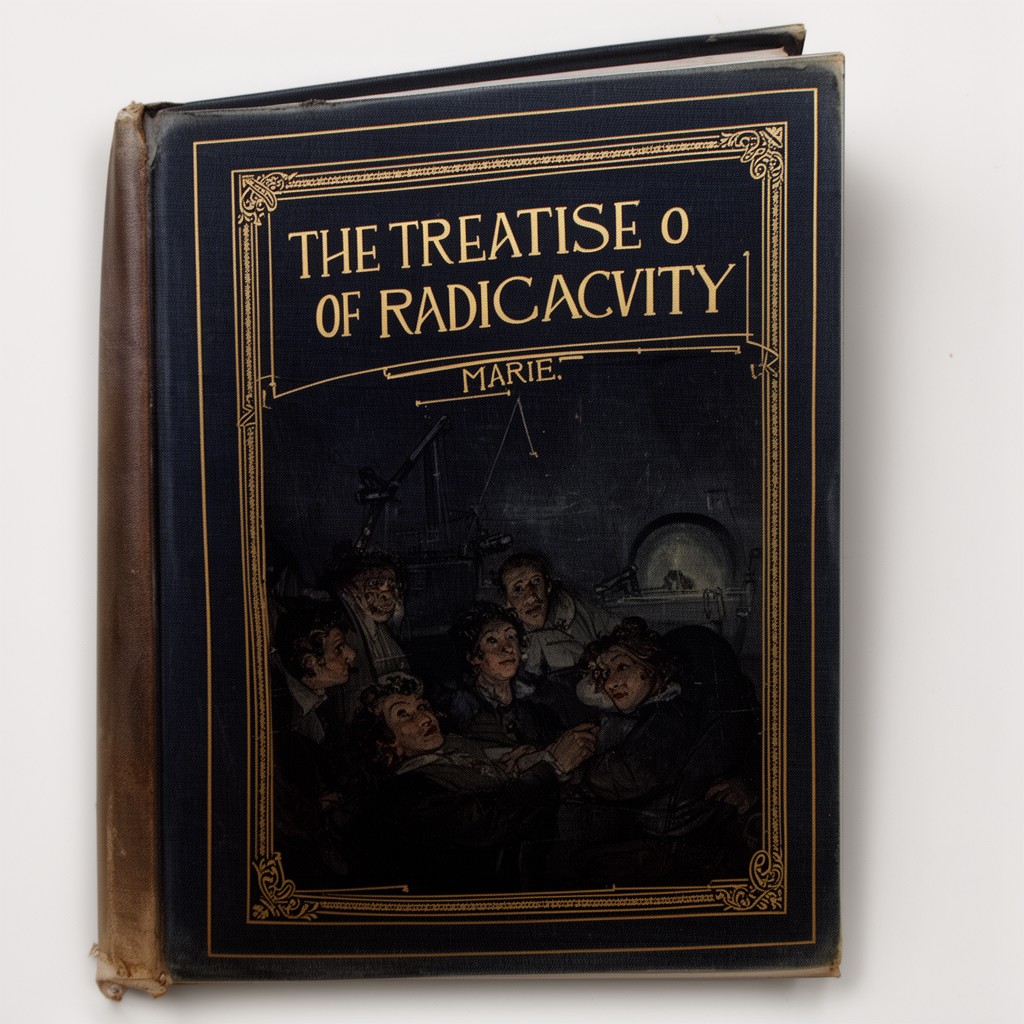 AI-generated illustration of treatise on radioactivity