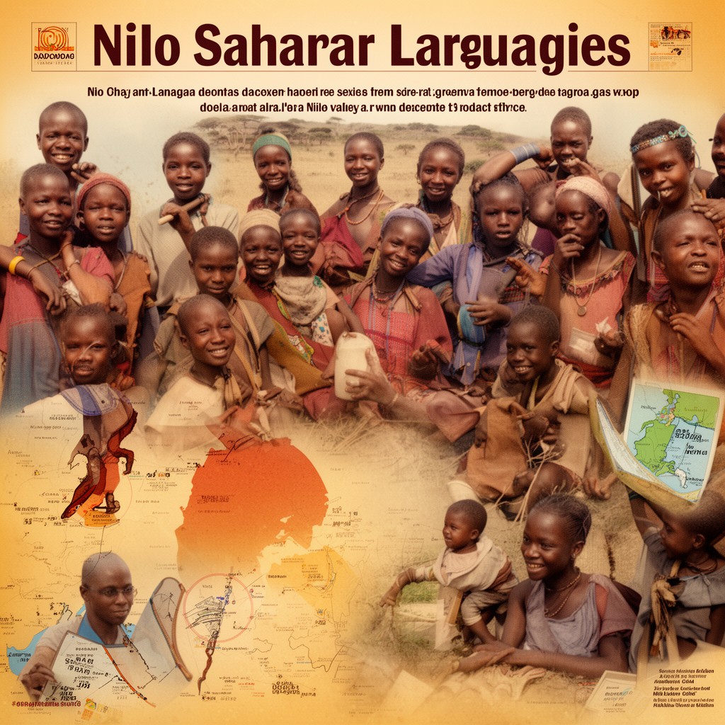 AI-generated illustration of Nilo-Saharan languages