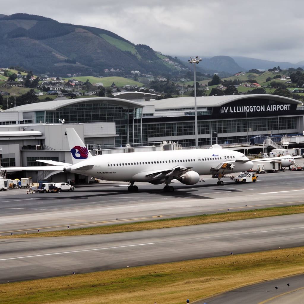 AI-generated illustration of Wellington Airport