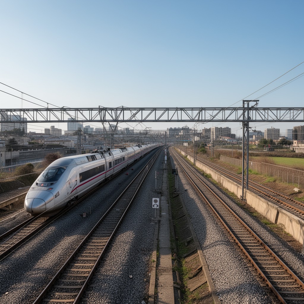 AI-generated illustration of LGV Sud Europe Atlantique