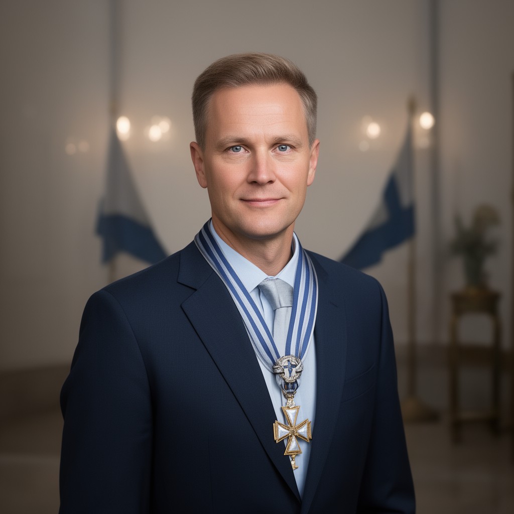 AI-generated illustration of Grand Master of the Order of the Cross of Liberty