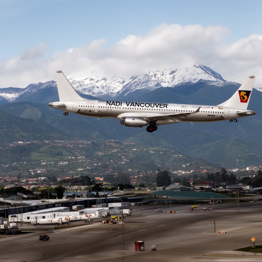 AI-generated illustration of Nadi–Vancouver