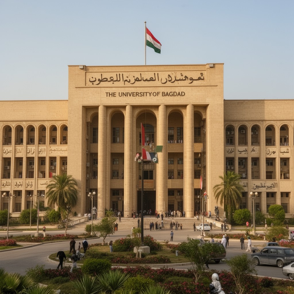 AI-generated illustration of University of Baghdad