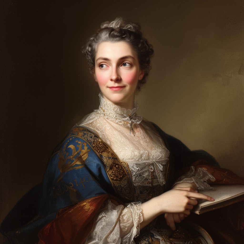 AI-generated illustration of Catherine Opalinska