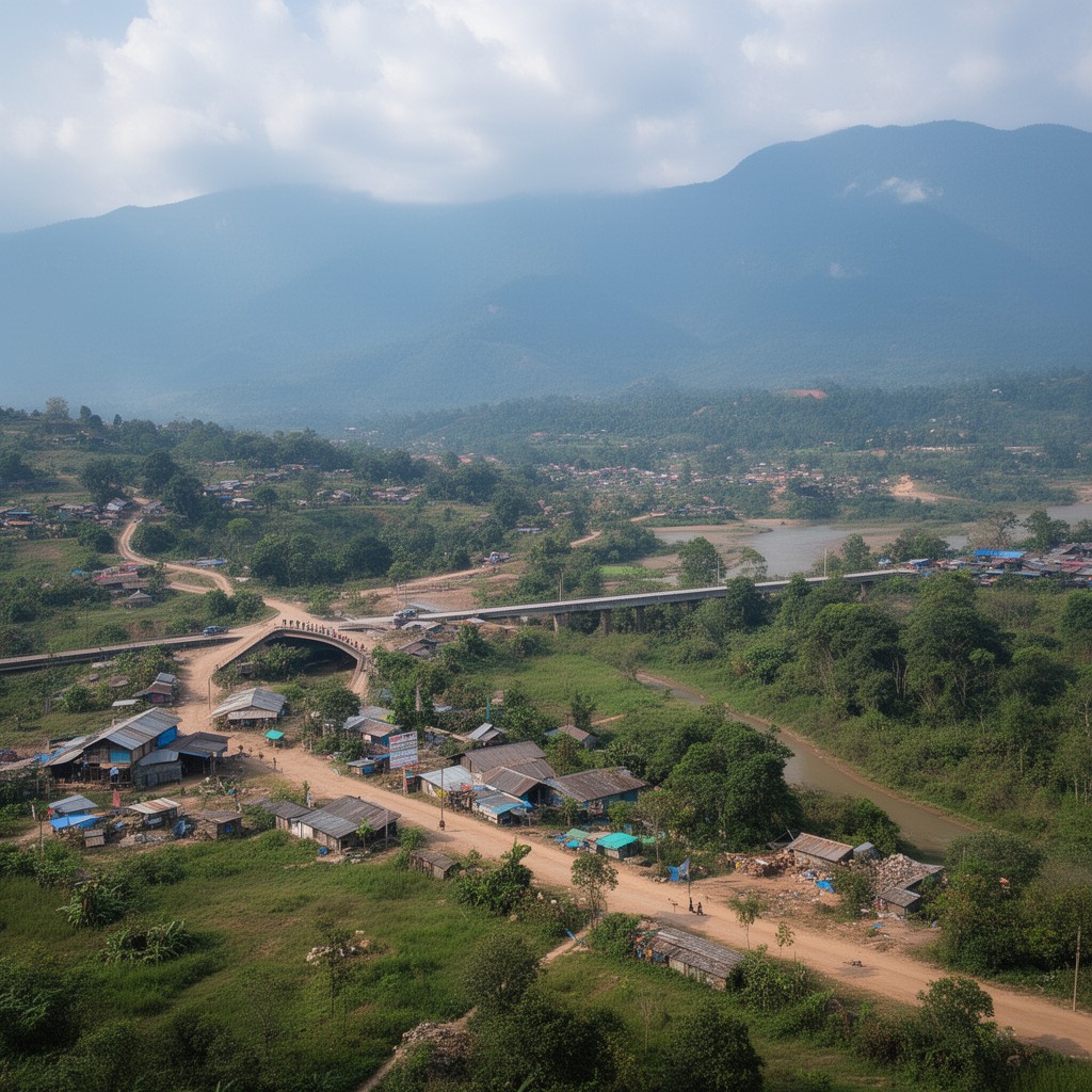 AI-generated illustration of Bhamo region