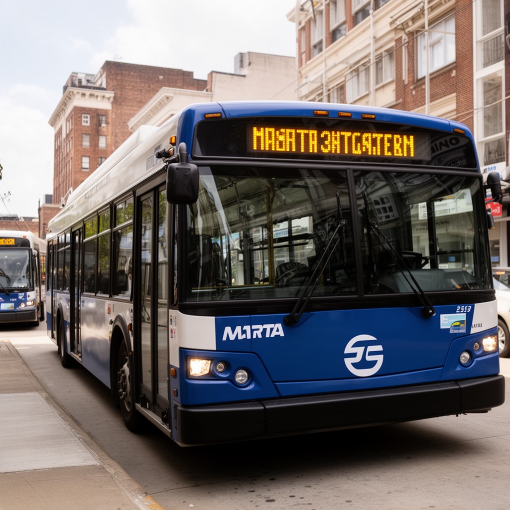 AI-generated illustration of MARTA Bus