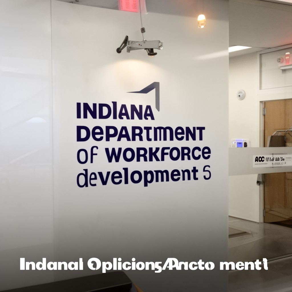 AI-generated illustration of Indiana Department of Workforce Development