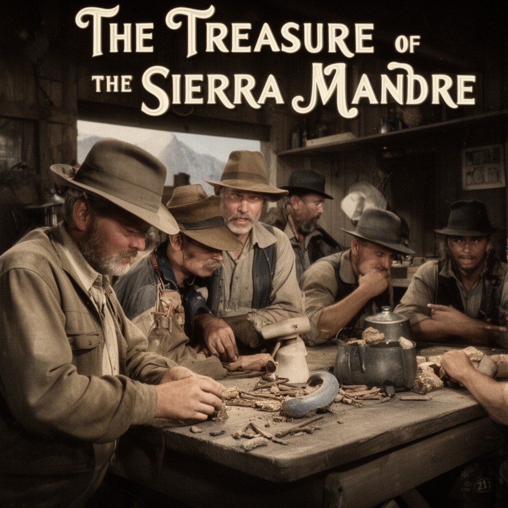 AI-generated illustration of The Treasure of the Sierra Madre